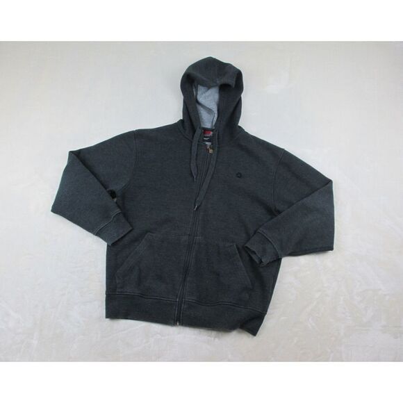 Southpole Sweater Mens Small Gray Logo Full Zip Y2K Hip Hop‎ Hooded* - Picture 2 of 12